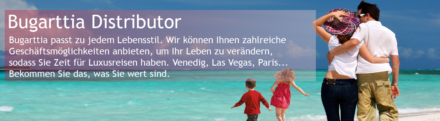 Distributor - Bugarttia fits in every lifestyle. We can offer you numerous business possibilities to change your life, so that you have time for luxury vacations araound the world, a cruise, Vegas, Paris... Earn what you're worth!